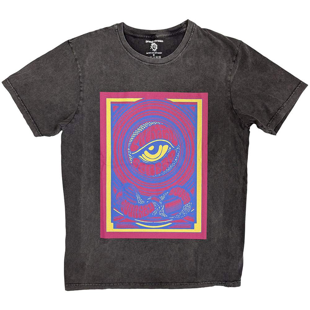 Primal Scream - Psychedelic Eye Tshirt Homme - Gris
